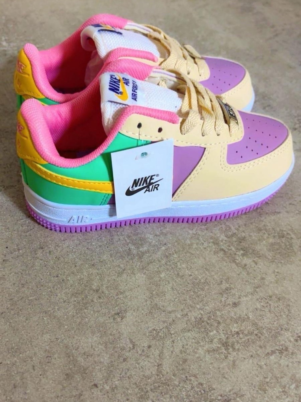 Nike Kids' Air Force 1 Low — Pastel Multi-Color